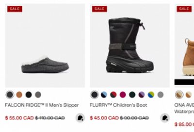 Sorel Canada: Sale up to 50% off