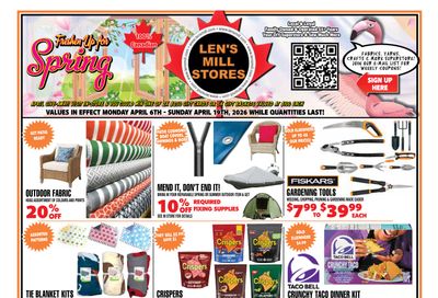 Len's Mill Stores Flyer April 6 to 19