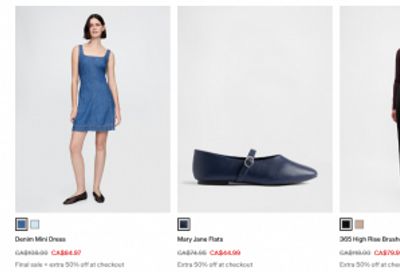 Gap Canada: 60% off Limited Time Deals + Extra 50% off Sale