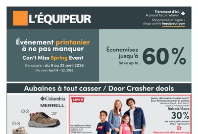 L'Équipeur Flyer April 9 to 22