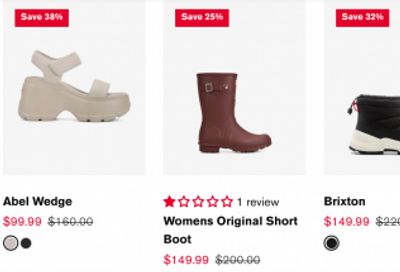 Hunter Boots Canada: Sale up to 64% off