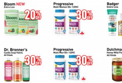 Healthy Planet Canada: up to 60% off Select Items + In-Store Anniversary Sale