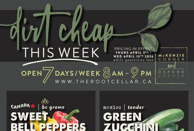 The Root Cellar Flyer April 9 to 15