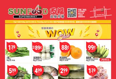 Sunfood Supermarket Flyer April 10 to 16