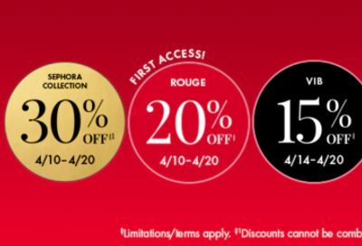Sephora Canada Spring Savings Event Sale: Save 30% on The Sephora Collection + More