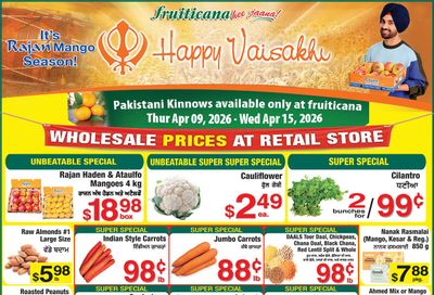 Fruiticana (Kelowna) Flyer April 9 to 15
