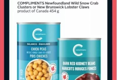 Sobeys and Safeway Canada: Compliments Canned Beans .99 April 16th – 22nd + Flyer Deals