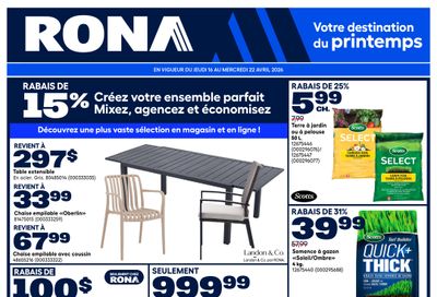 Rona & Rona+ (QC) Flyer April 16 to 22