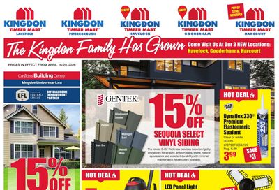 Timber Mart Flyer April 16 to 29