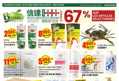 Btrust Supermarket (Montreal) Flyer April 16 to 22