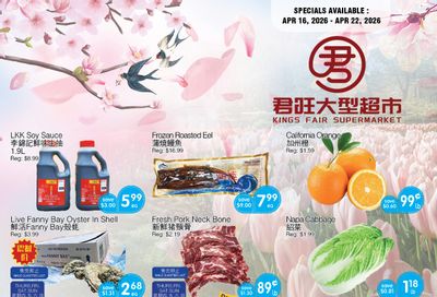 Kings Fair Supermarket Flyer April 16 to 22
