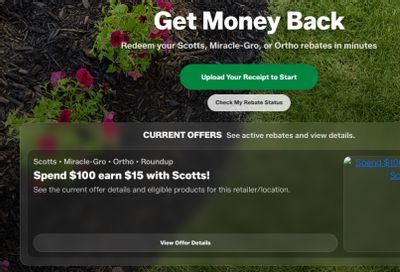 Scotts Canada: Get a $15 Rebate When You Spend $100 on Participating Scotts Products