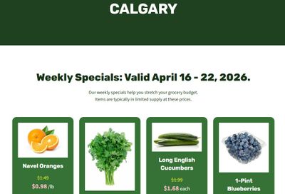 H&W Produce Flyer April 16 to 22