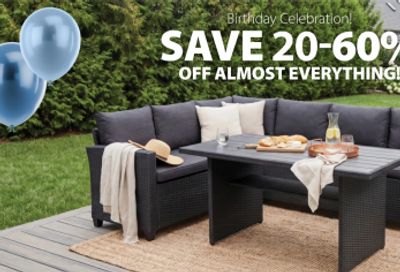 Jysk Canada Birthday Celebration: Save 20-60% off Everything