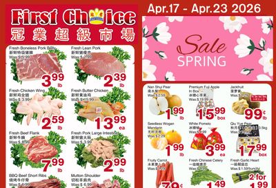 First Choice Supermarket Flyer April 17 to 23
