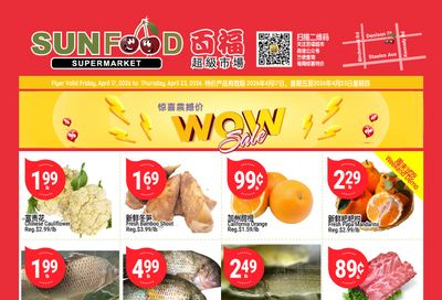 Sunfood Supermarket Flyer April 17 to 23