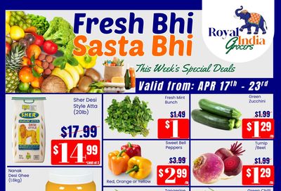 Royal India Grocers Flyer April 17 to 23