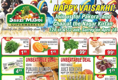 Sabzi Mandi Supermarket (Lower Mainland) Flyer April 17 to 22