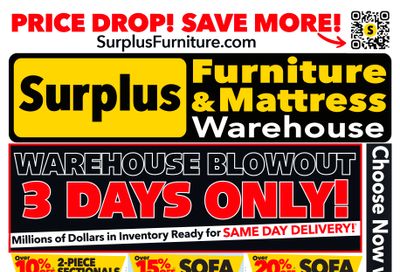 Surplus Furniture & Mattress Warehouse (Calgary, Edmonton) Flyer April 20 to 26