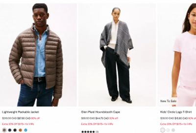 Tommy Hilfiger Canada Friends & Family Sale: Save 40% Off Everything Sitewide + An Extra 20% Off $175