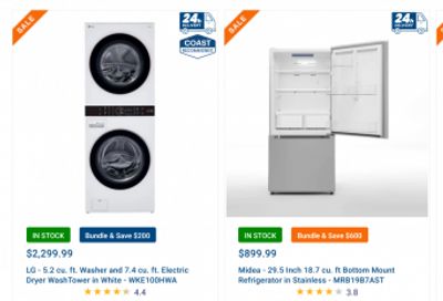 Coast Appliance Canada Savings Event: Save up to $600 on Appliances + Clearance up to 40% off