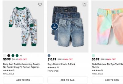 The Children’s Place & Gymboree Canada: Extra 30% off With Promo Code + Clearance up to 80% off