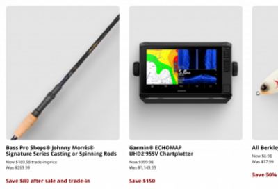 Cabela’s & Bass Pro Shops Canada: Spring Classic Fishing Sale up to 50% off + Patio Deals