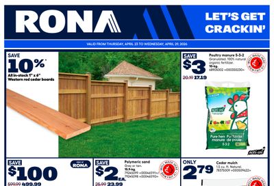 Rona & Rona+ (Atlantic) Flyer April 23 to 29