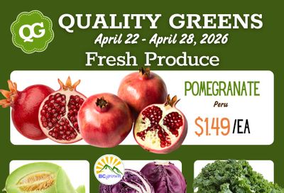 Quality Greens Flyer April 22 to 28