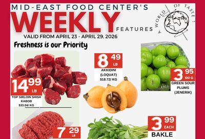 Mid-East Food Centre Flyer April 23 to 29
