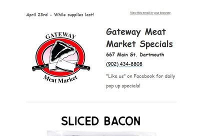 Gateway Meat Market Flyer April 23 to 29