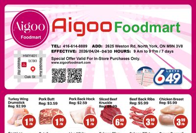 Aigoo Foodmart Flyer April 24 to 30