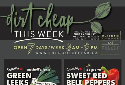 The Root Cellar Flyer April 23 to 29