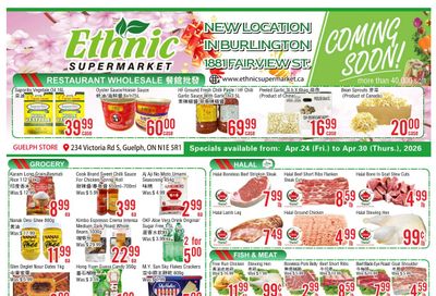 Ethnic Supermarket (Guelph) Flyer April 24 to 30