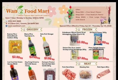 Wan 2 Food Mart Flyer April 24 to 30