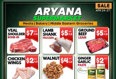 Aryana Supermarket Flyer April 24 to 27