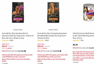 PetSmart Canada: Save 20% on Regular Priced Items with Promo Code + Spring Deals