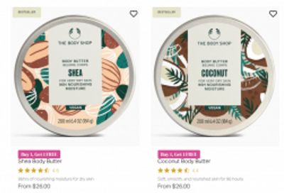 The Body Shop Canada Mother’s Day: Buy One Get One Free on Select Items+ Clearance up to 70% off