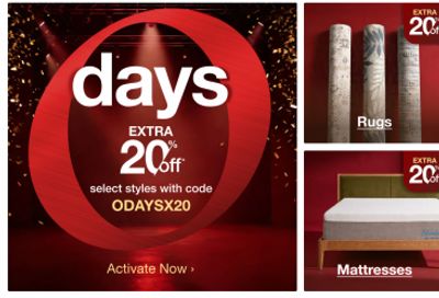 Overstock Canada: Extra 20% off Select Items with Promo Code + More