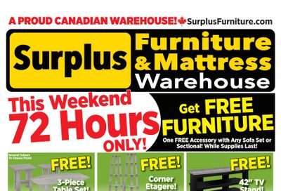 Surplus Furniture & Mattress Warehouse (Medicine Hat) Flyer April 27 to May 3