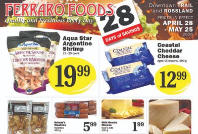 Ferraro Foods Monthly Flyer April 28 to May 25