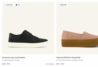 TOMS Canada Spring Sale: Save 25% Off Select Styles Using Promo Code + Sale