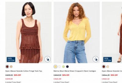 Old Navy Canada Mother’s Day Sale: 50% off Everything + Clearance up to 76% off