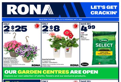 Rona & Rona+ (ON) Flyer April 30 to May 6