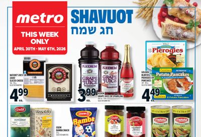 Metro (ON) Shavuot Flyer April 30 to May 6