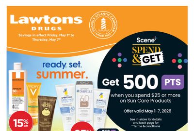 Lawtons Drugs (NB, NL) Flyer May 1 to 7