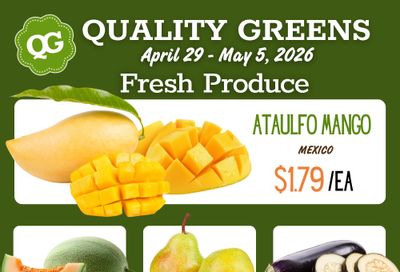 Quality Greens Flyer April 29 to May 5