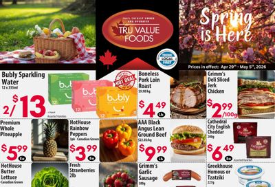 Tru Value Foods Flyer April 29 to May 5