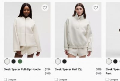Lululemon Canada We Made Too Much Sales: Save 50%-70% Off Select Women’s Tight Fit Tank Tops & Camisoles + FREE Shipping