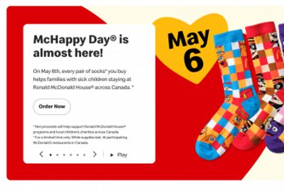 McDonald’s Canada McHappy Day is Back on May 6th!